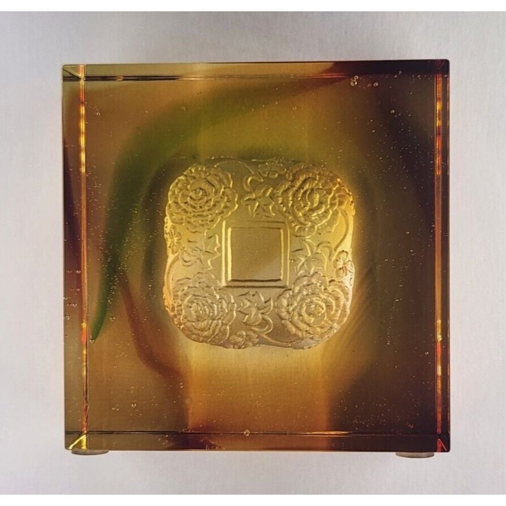 Liuli Crystal Glass Paperweight Complete Magnificence Signed Pate De Verre - Picture 14 of 16